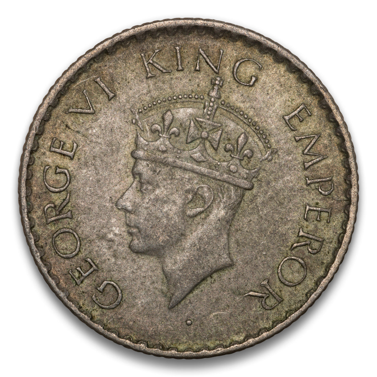 India Silver 1/4 Rupee 1940