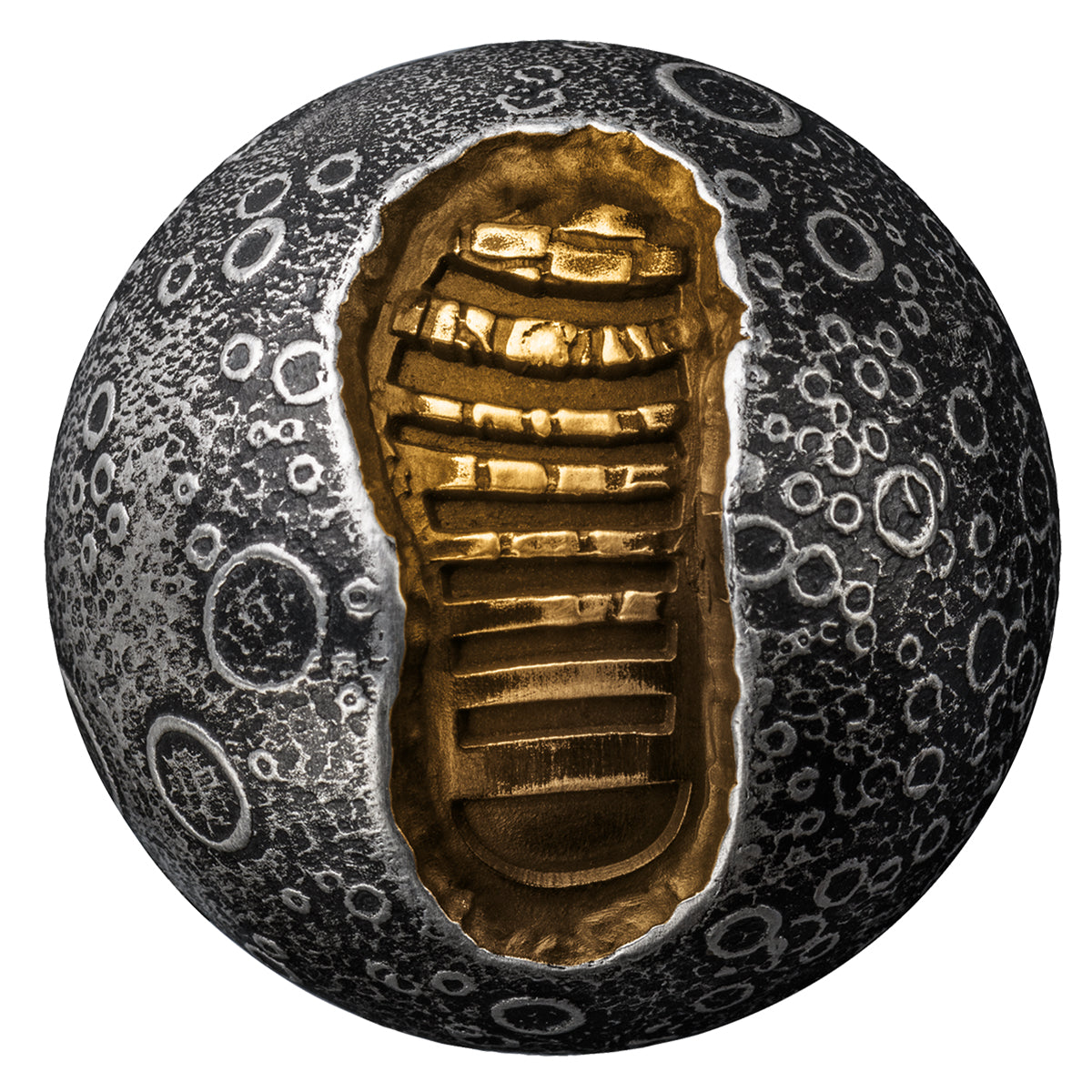 2024 $5 55th Anniversary Moon Landing - Pure Silver Spherical Coin
