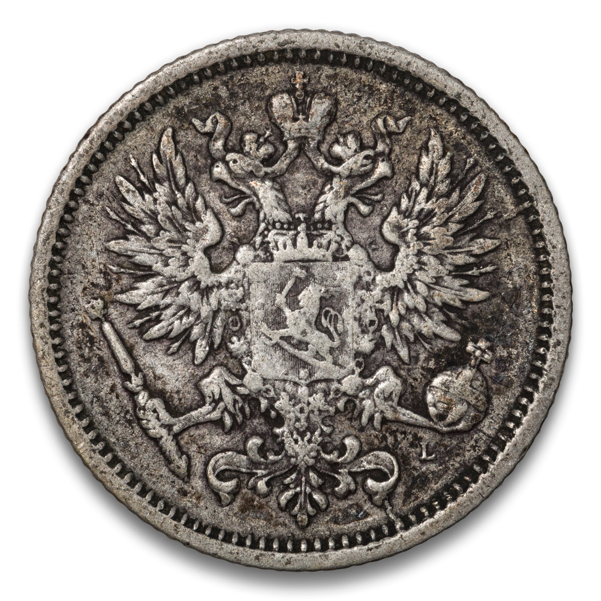 Finland Silver 50 Pennia 1890 L