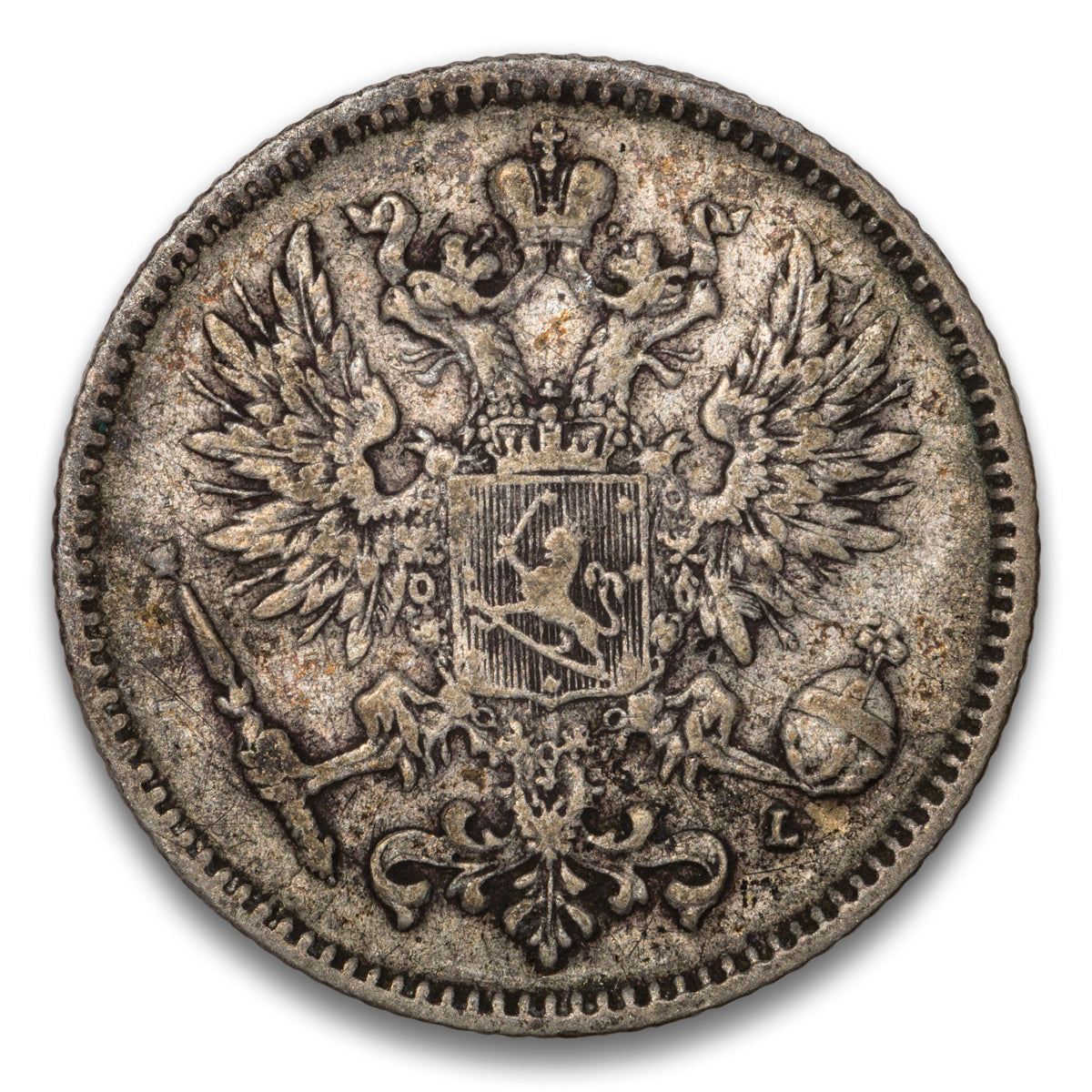 Finland Silver 50 Pennia 1893 L