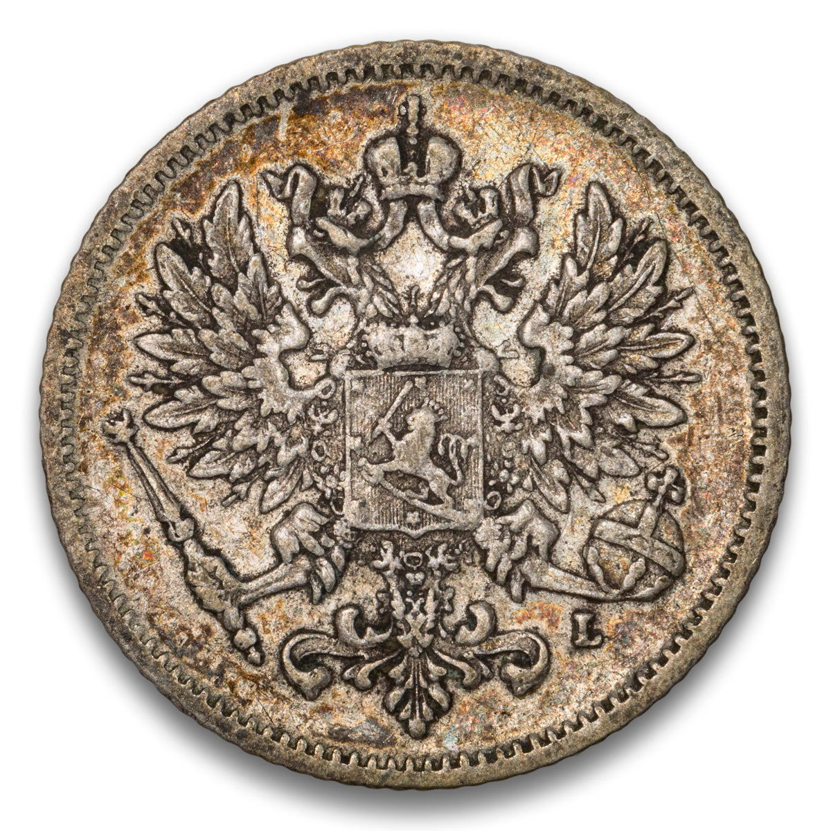 Finland Silver 25 Pennia 1907 L