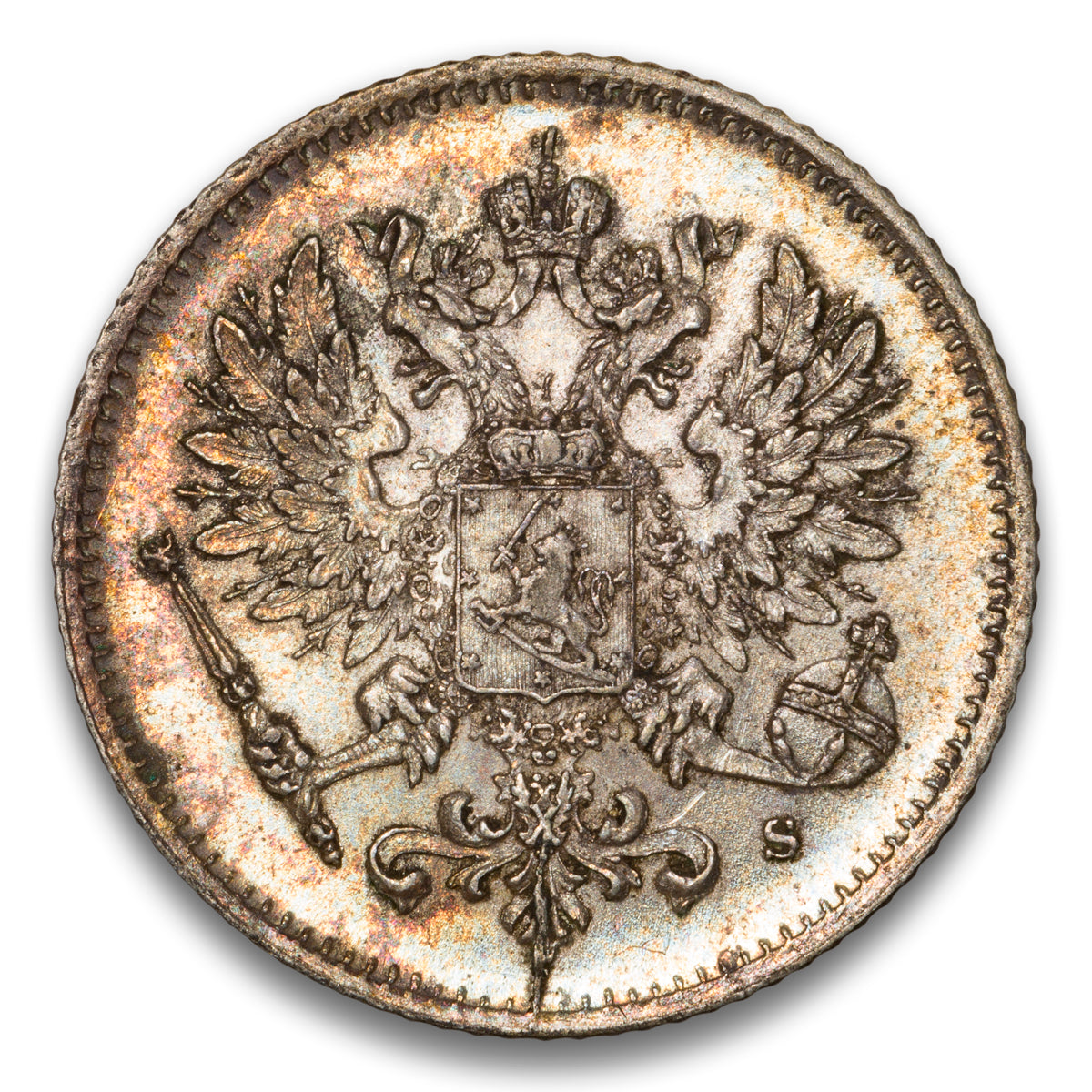 Finland Silver 25 Pennia 1915 S