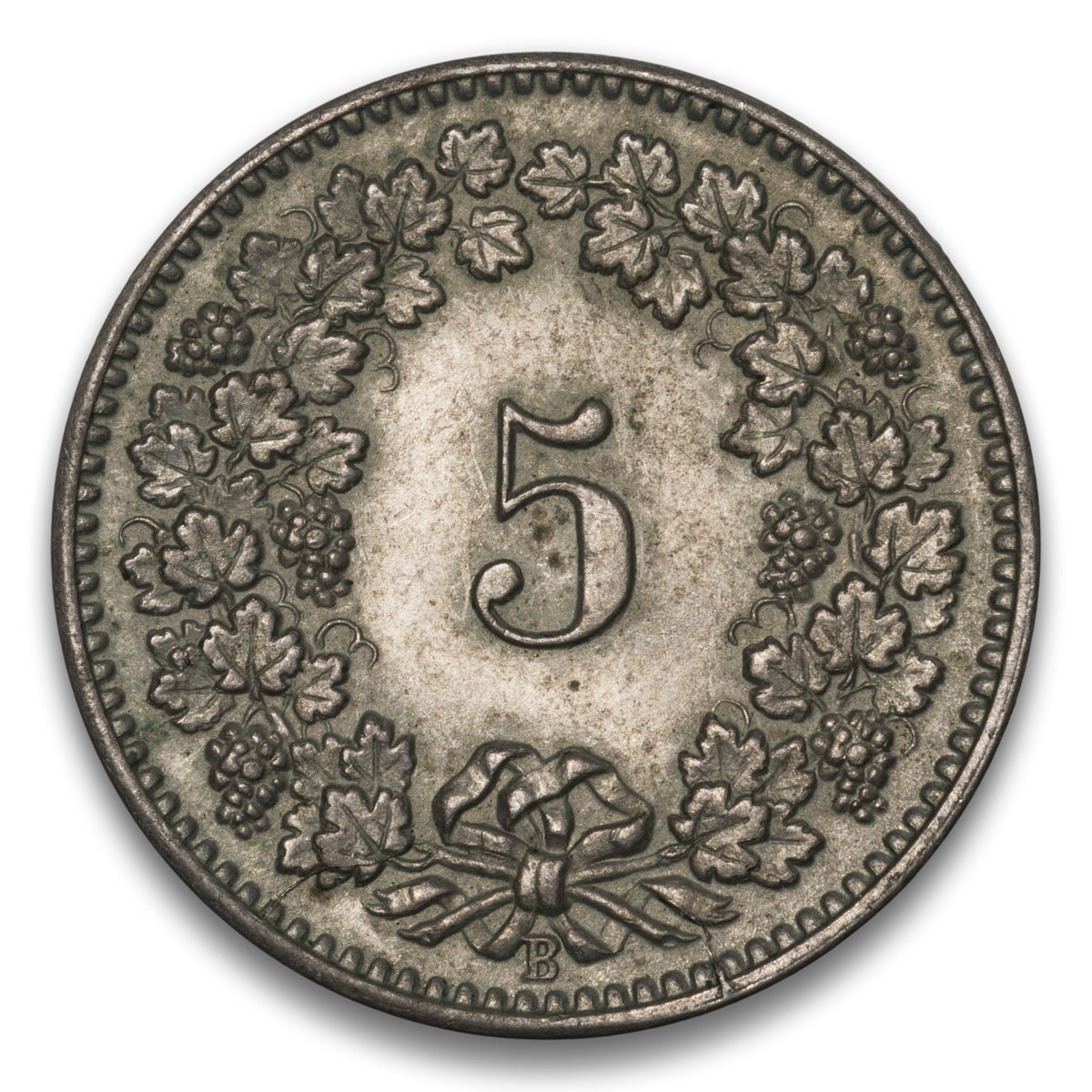 Switzerland 5 Rappen 1902 B