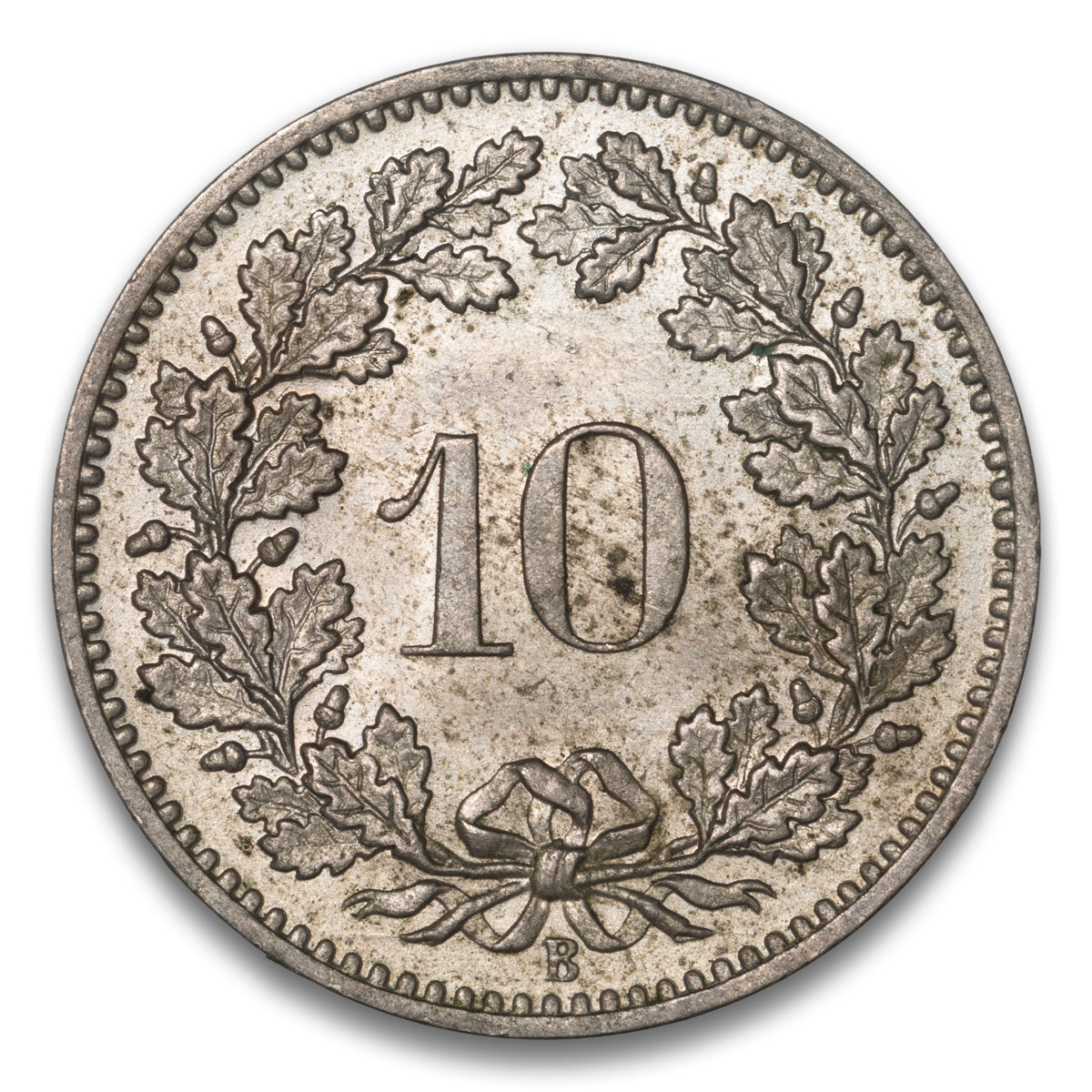 Switzerland 10 Rappen 1884 B