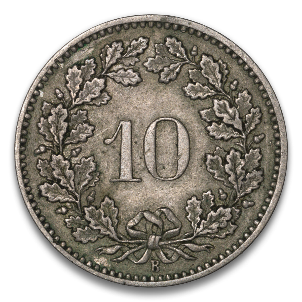 Switzerland 10 Rappen 1885 B