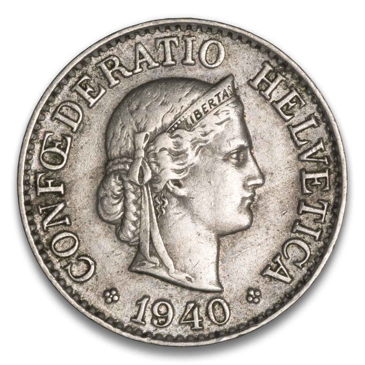 Switzerland 10 Rappen 1940 B