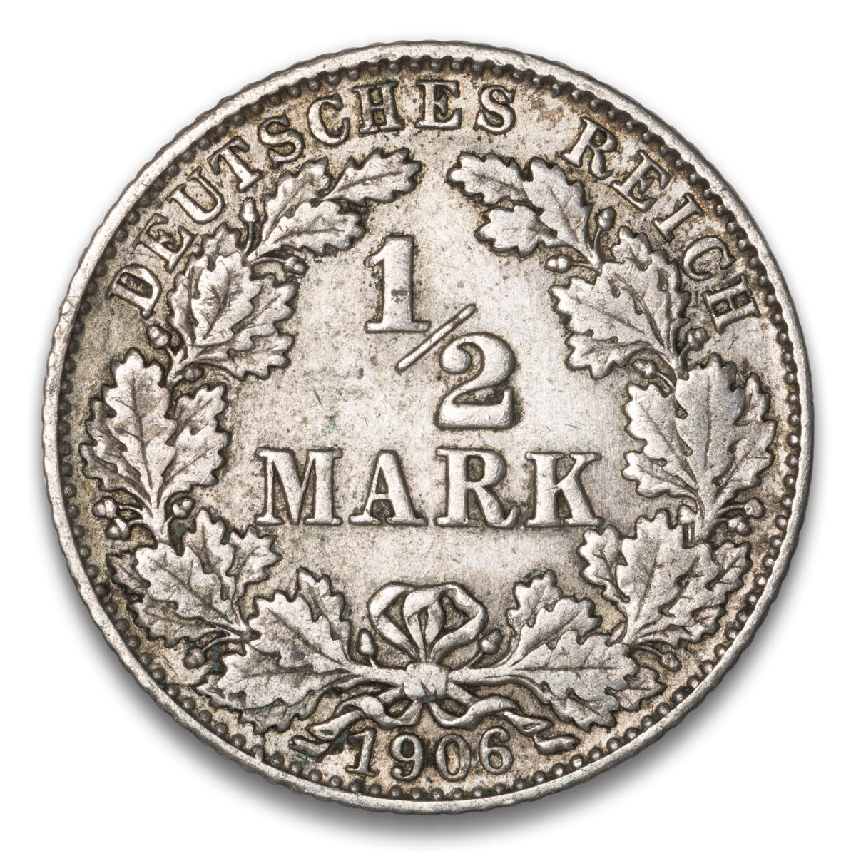 Germany 1/2 Mark 1906 D