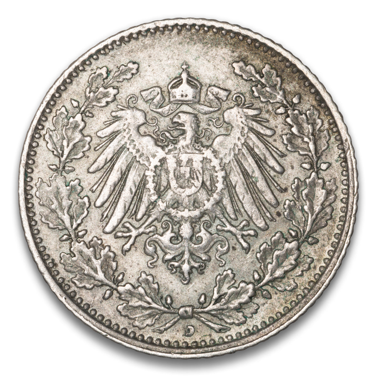 Germany 1/2 Mark 1906 D