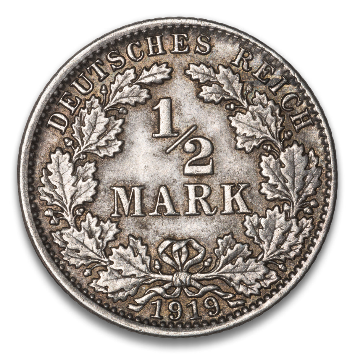 Germany 1/2 Mark 1919 J
