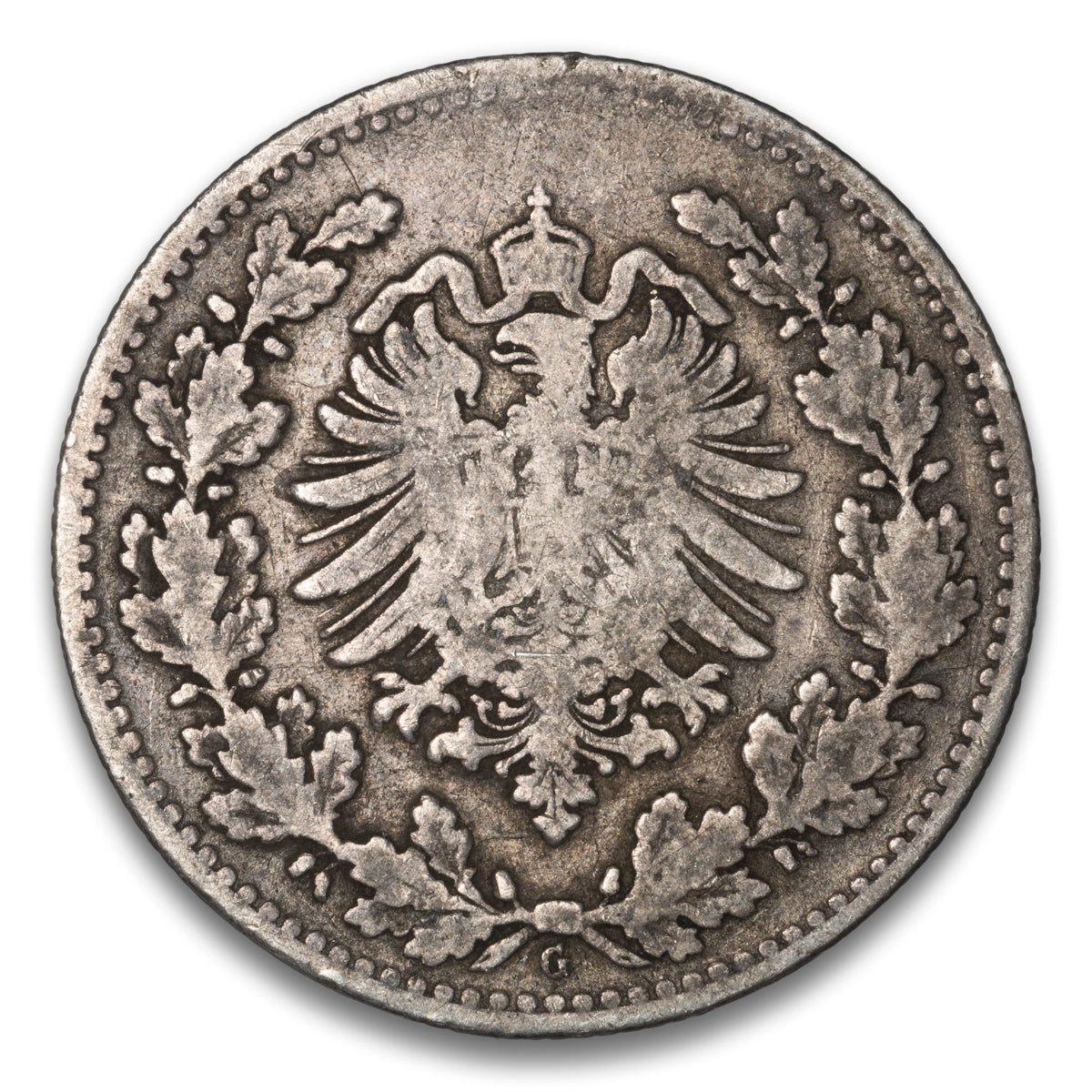 Germany 50 Pfennig 1877 G