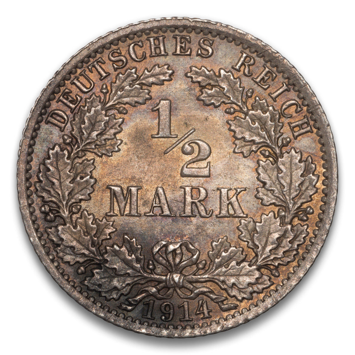 Germany 1/2 Mark 1914 A
