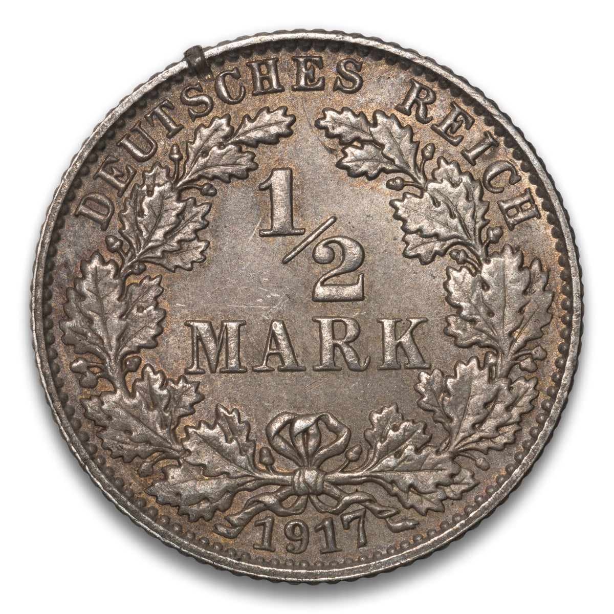 Germany 1/2 Mark 1917 E