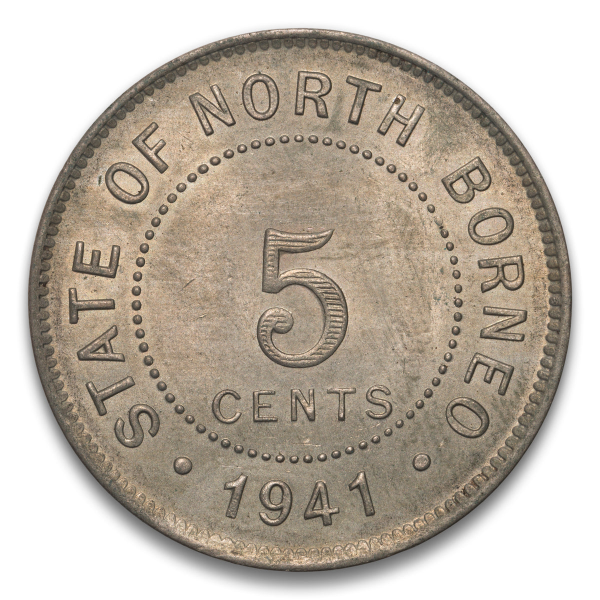 British North Borneo 5 Cents 1941 H