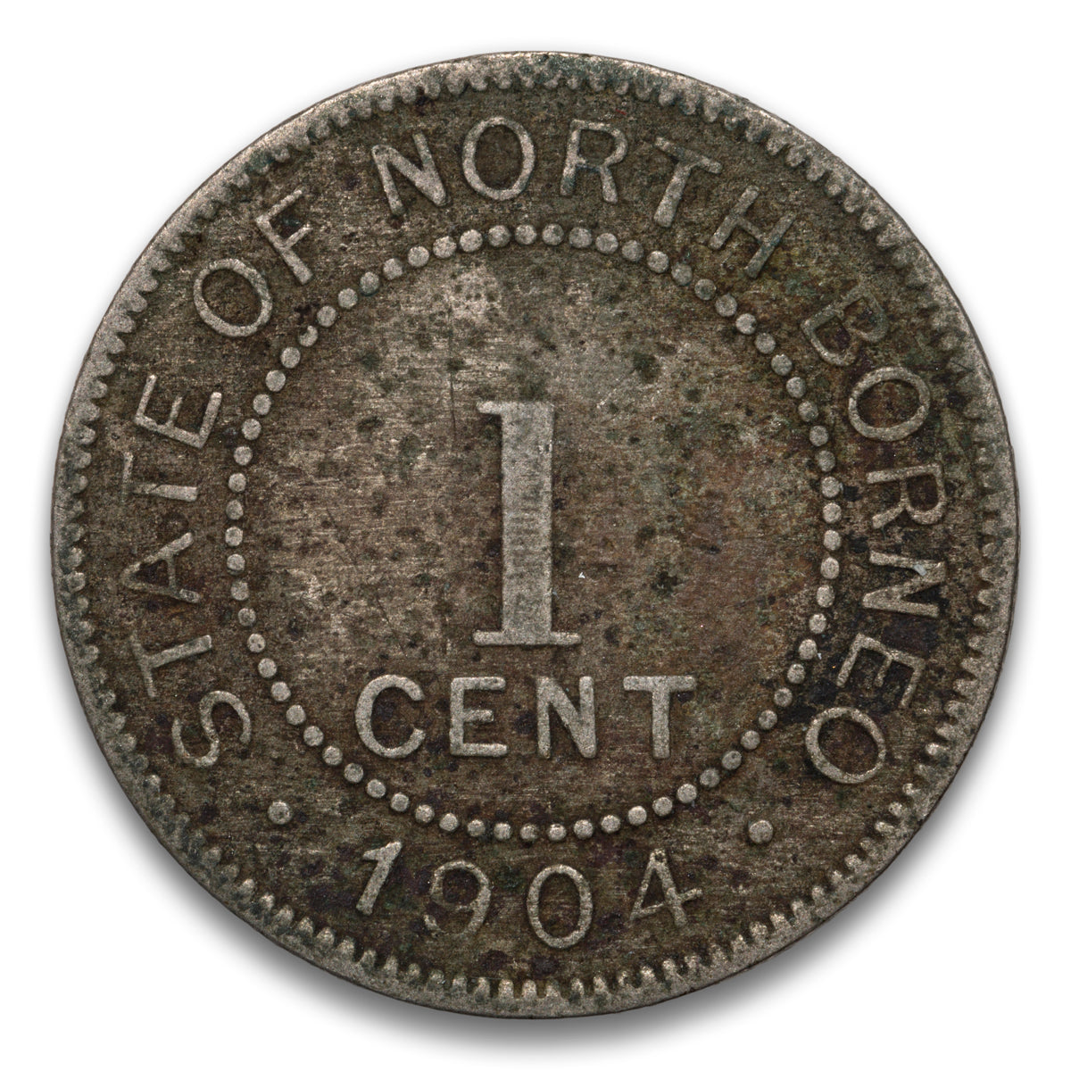 British North Borneo 1 Cent 1904 H