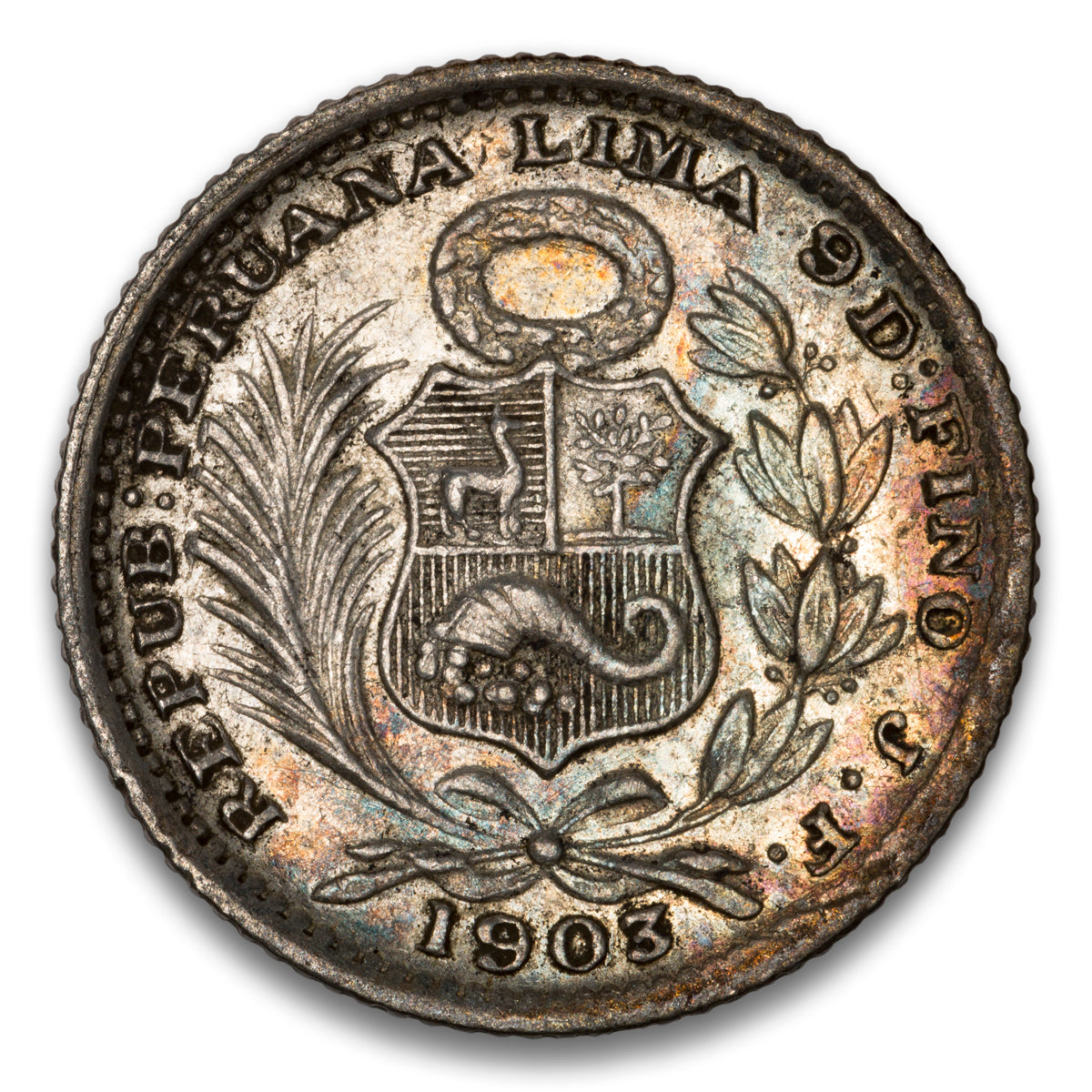 Peru 1 Dinero 1903 JF