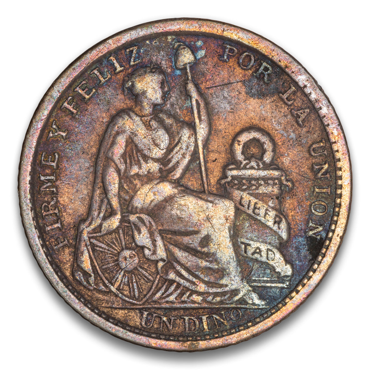 Peru 1 Dinero 1904 JF