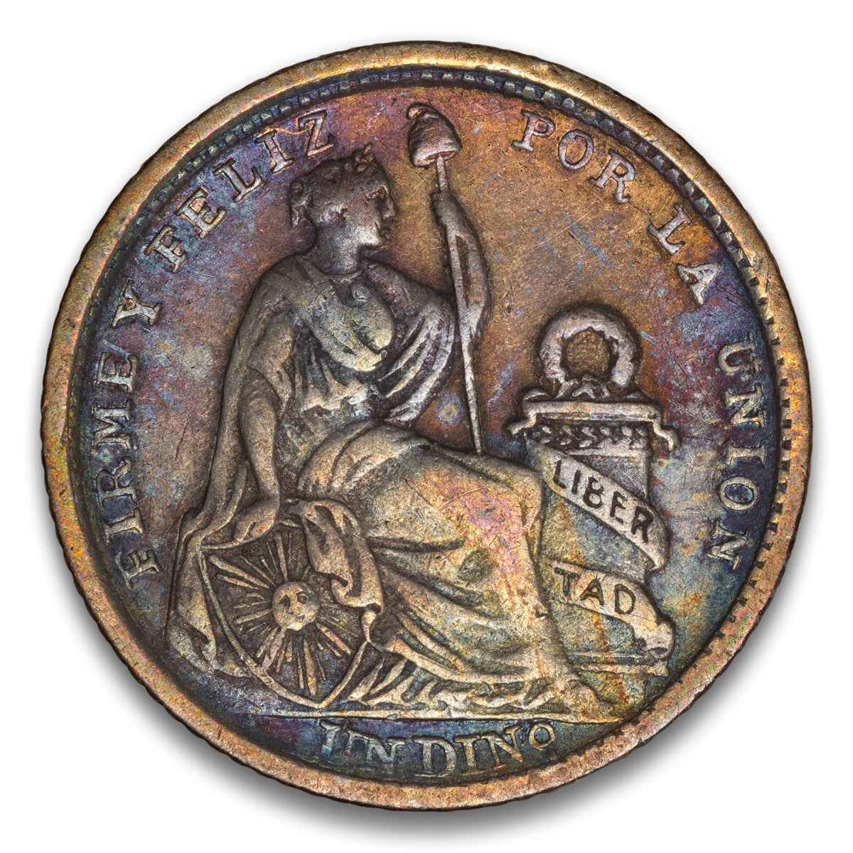Peru 1 Dinero 1911 FG