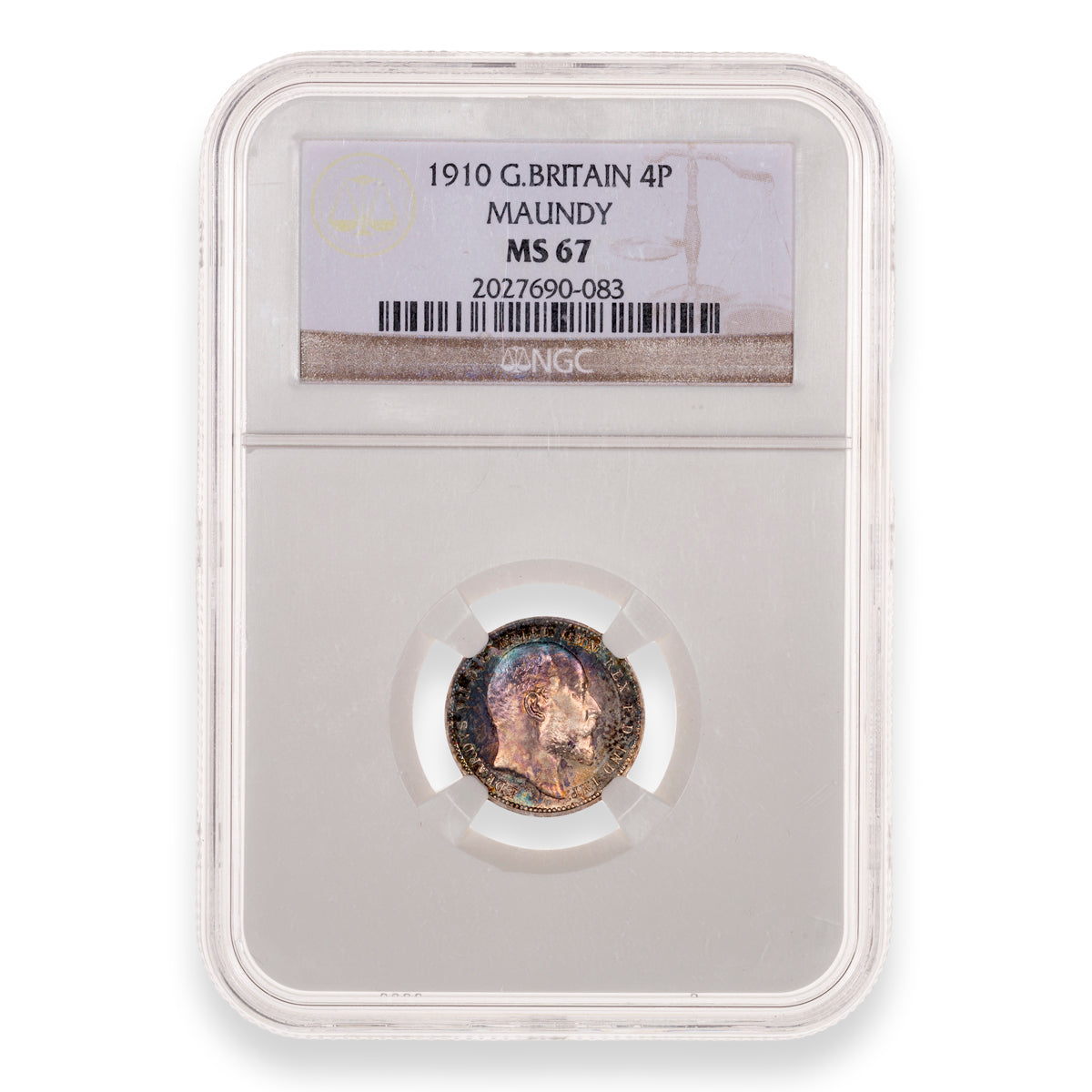 Great Britain 1910 Maundy Set NGC MS-67
