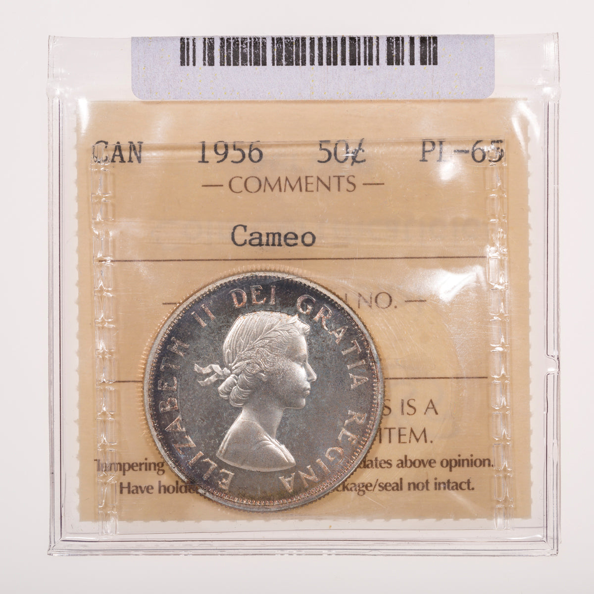 50 Cent 1956 ICCS PL-65 Cameo