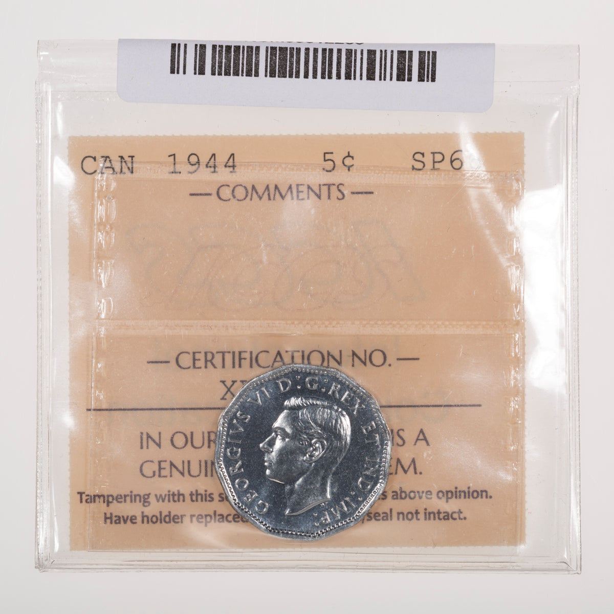 5 Cent 1944 ICCS SP-66
