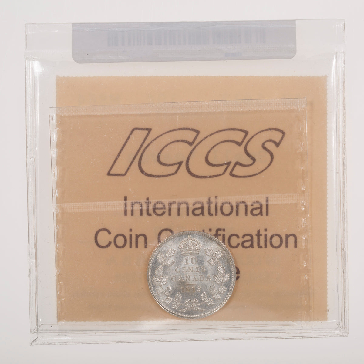 10 Cent 1913 Small Leaves ICCS MS-64