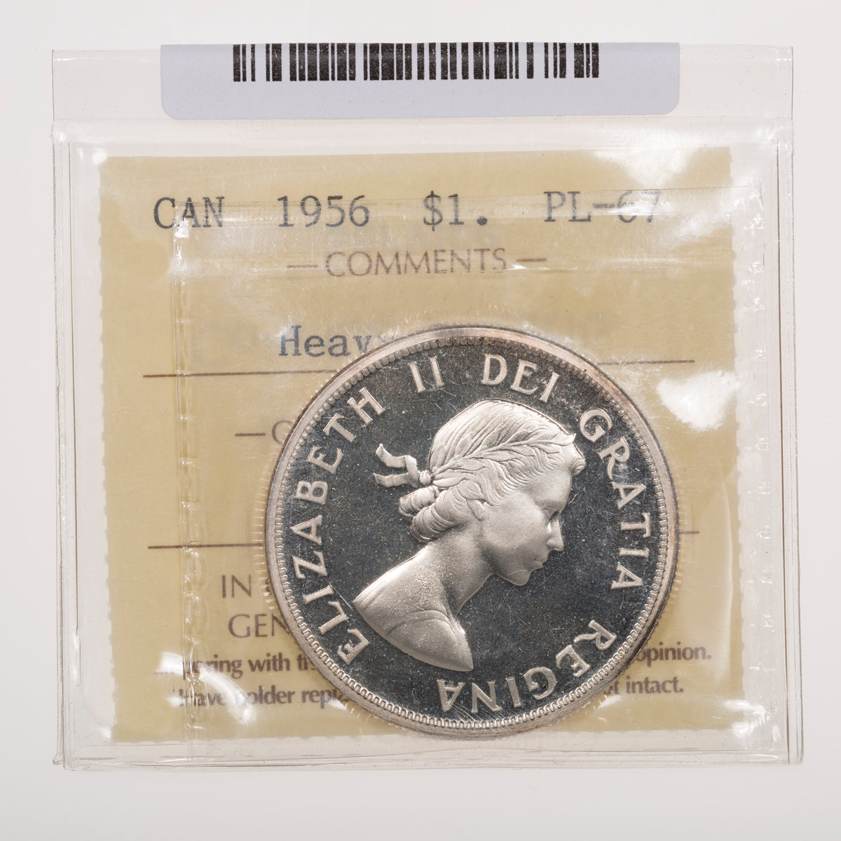 $1 1956 ICCS PL-67 Heavy Cameo