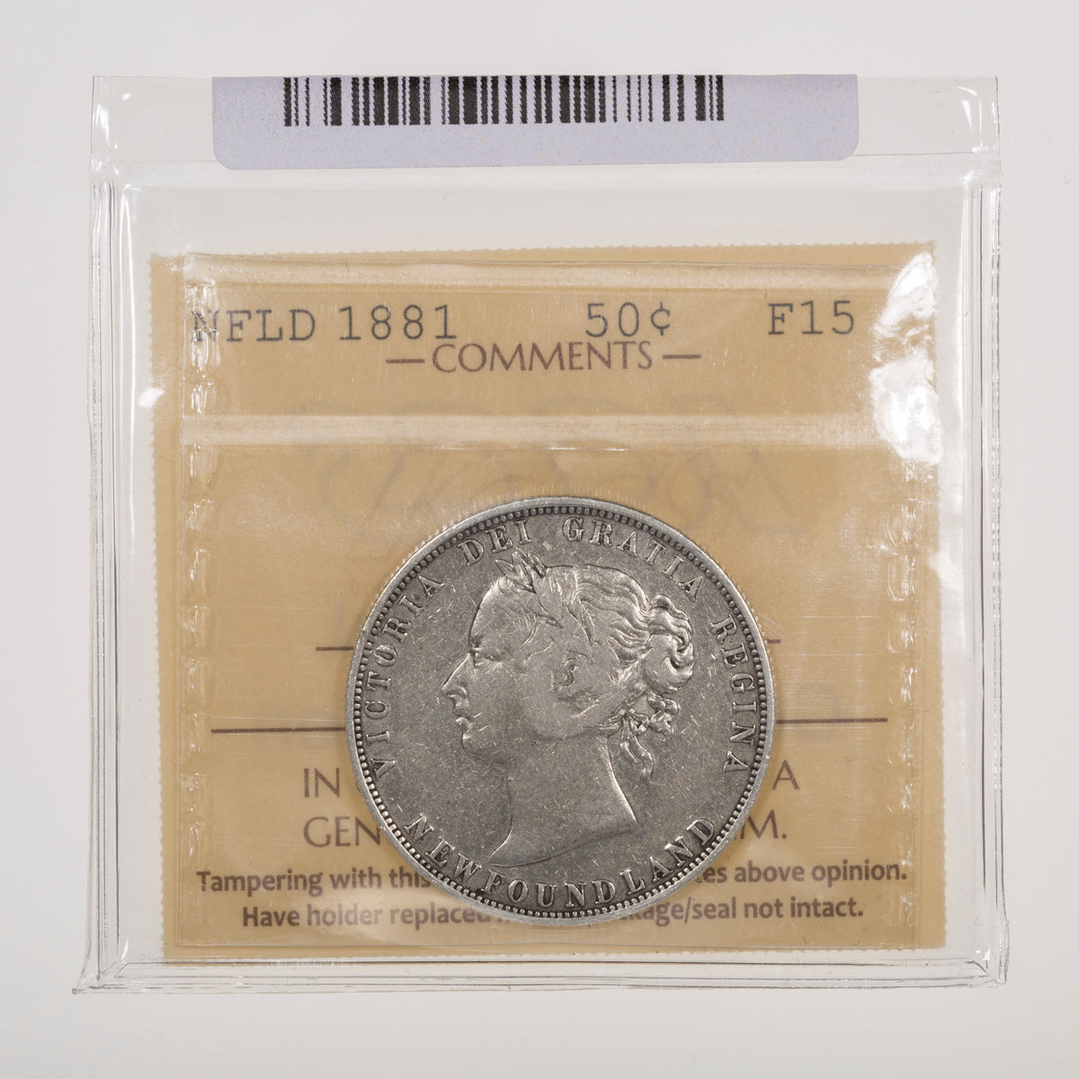 NFLD 50 Cent 1881 ICCS F-15