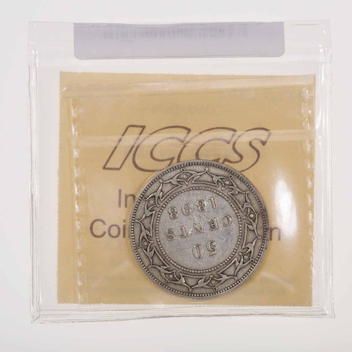 NFLD 50 Cent 1898 Obverse 2; SW ICCS VF-30
