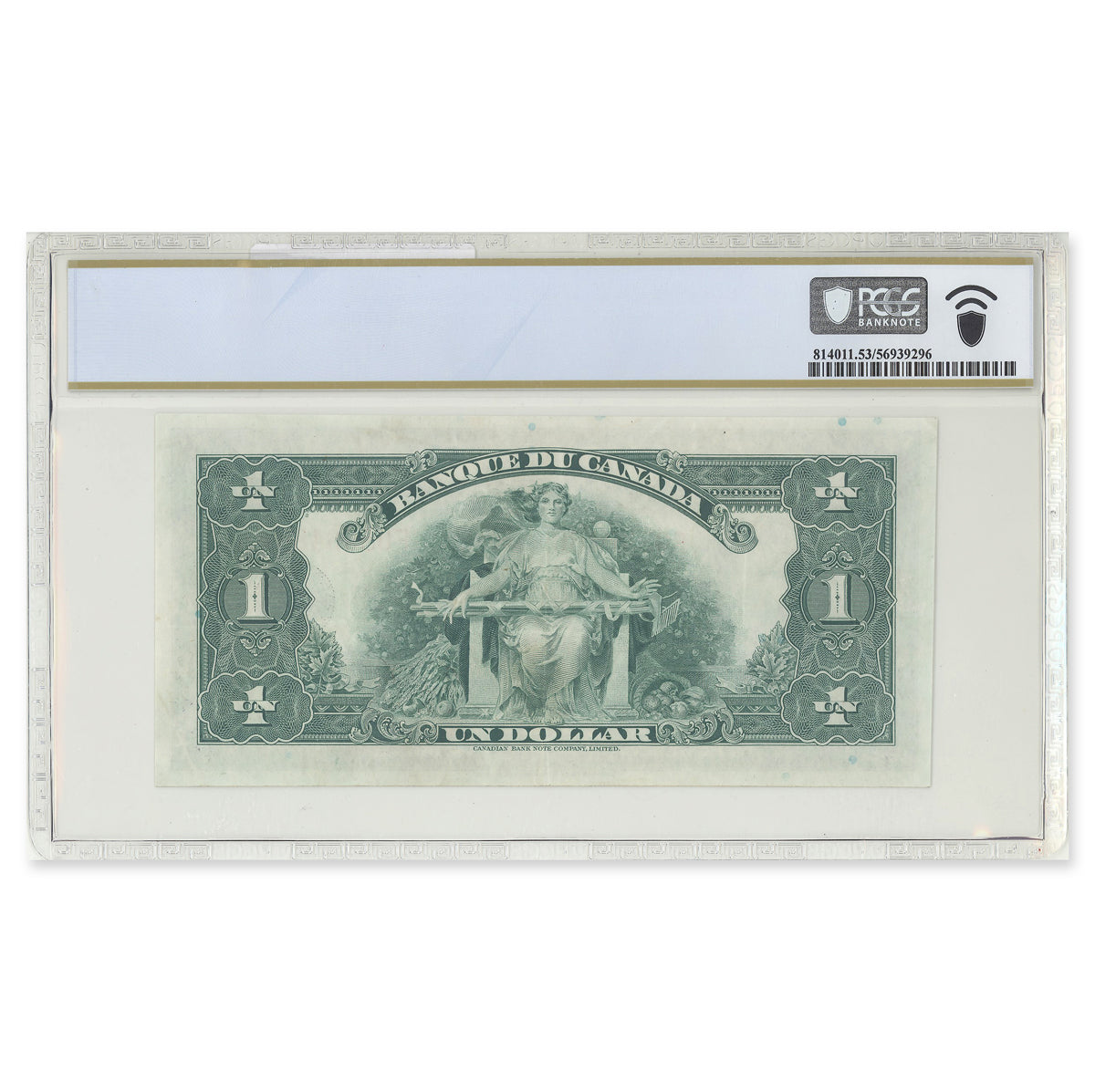 1935 $1 French BC-2 Osborne-Towers Prefix F PCGS AU-53