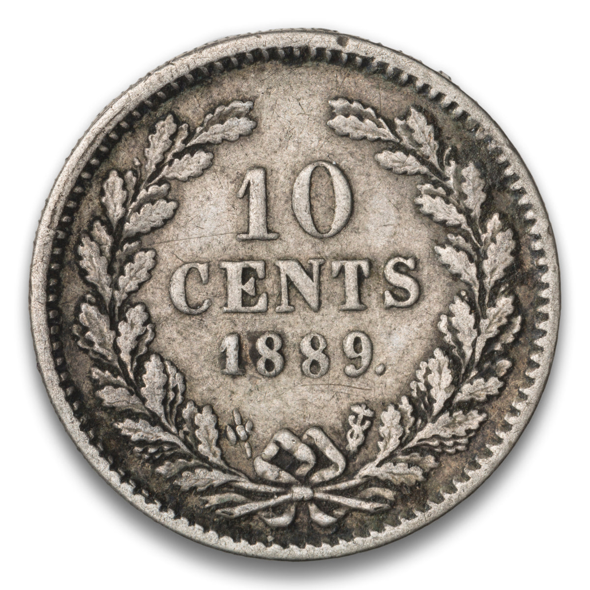 Netherlands 10 cents 1889