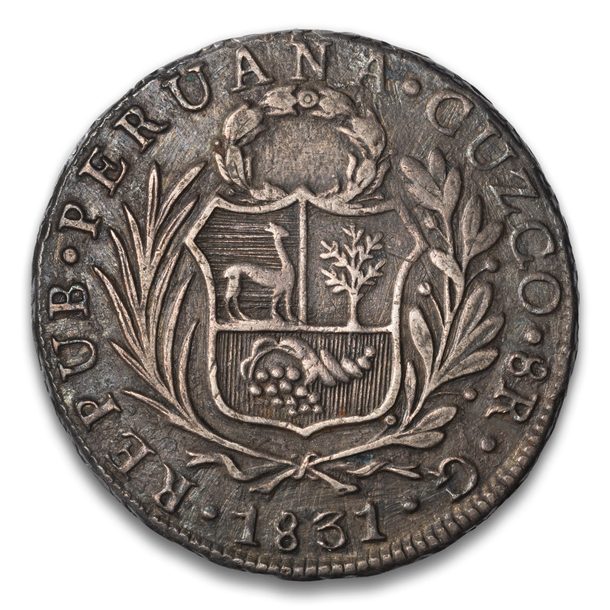 Peru 8 Reales 1831 CUZCO G