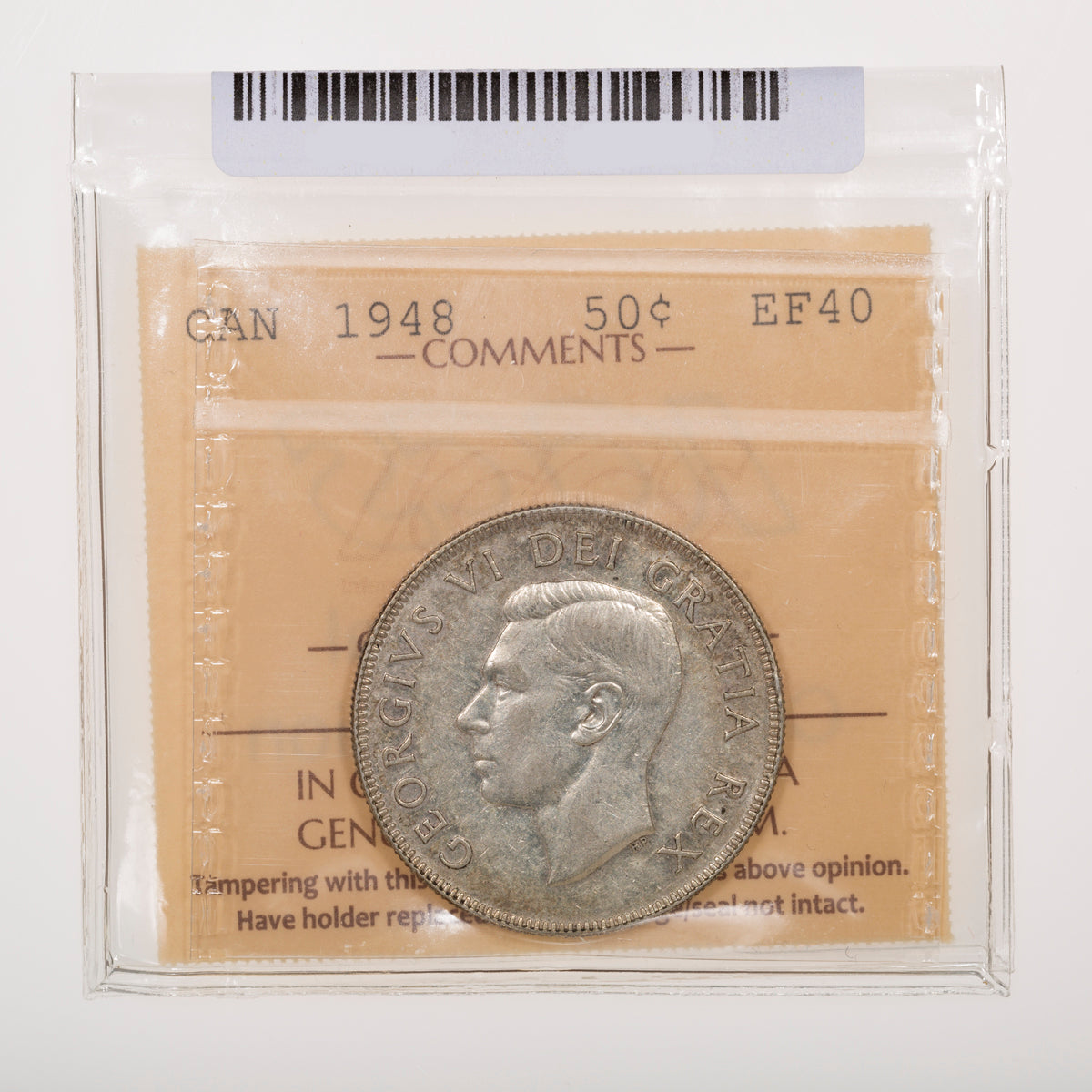 50 Cent 1948 ICCS EF-40