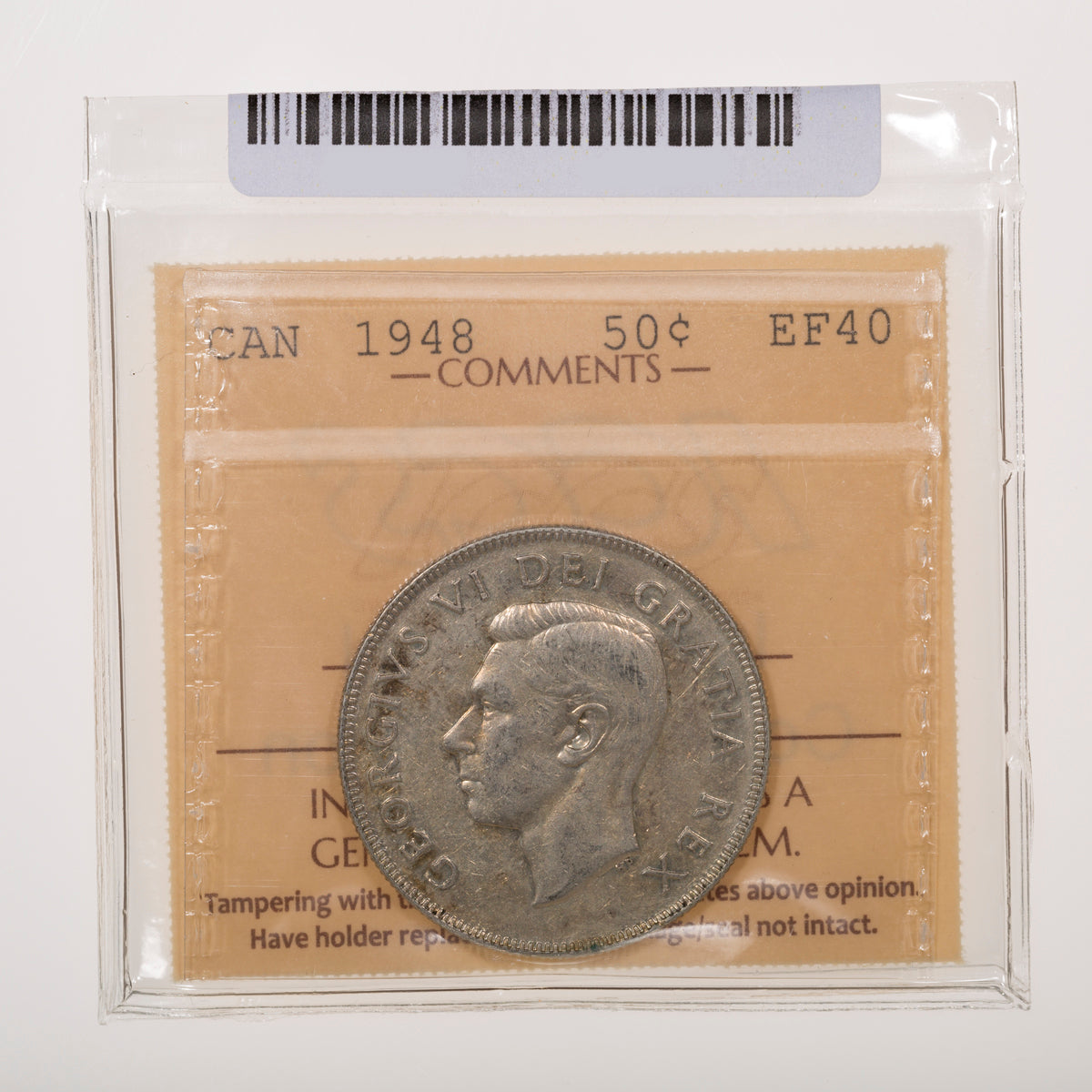 50 Cent 1948 ICCS EF-40