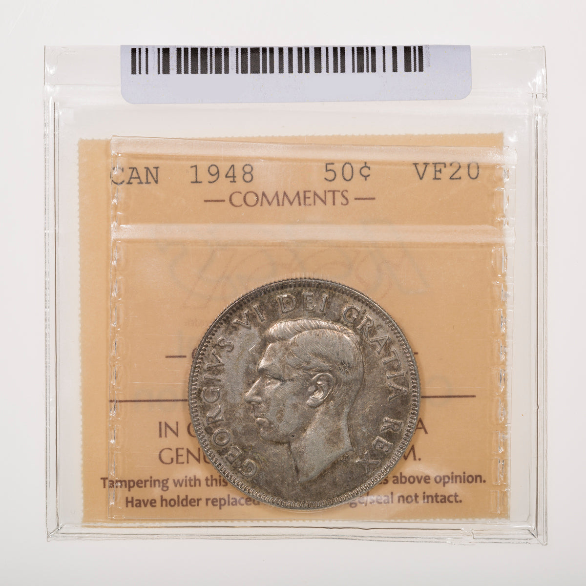 50 Cent 1948 ICCS VF-20