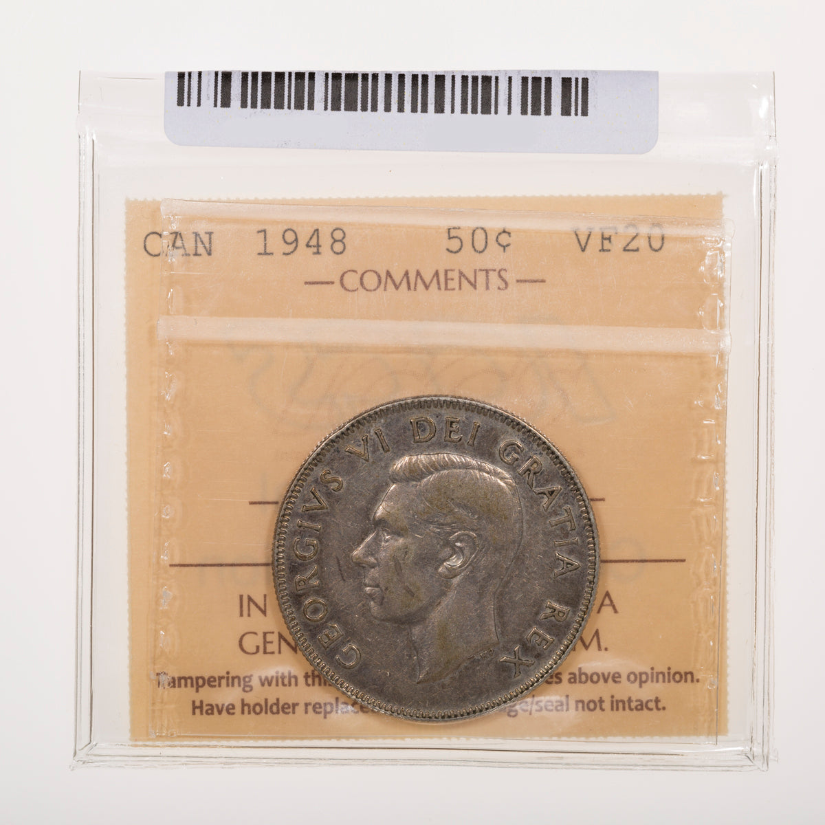 50 Cent 1948 ICCS VF-20
