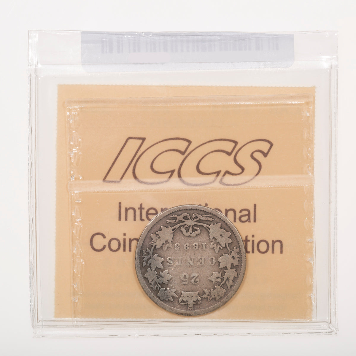 25 Cent 1893 ICCS aG-3