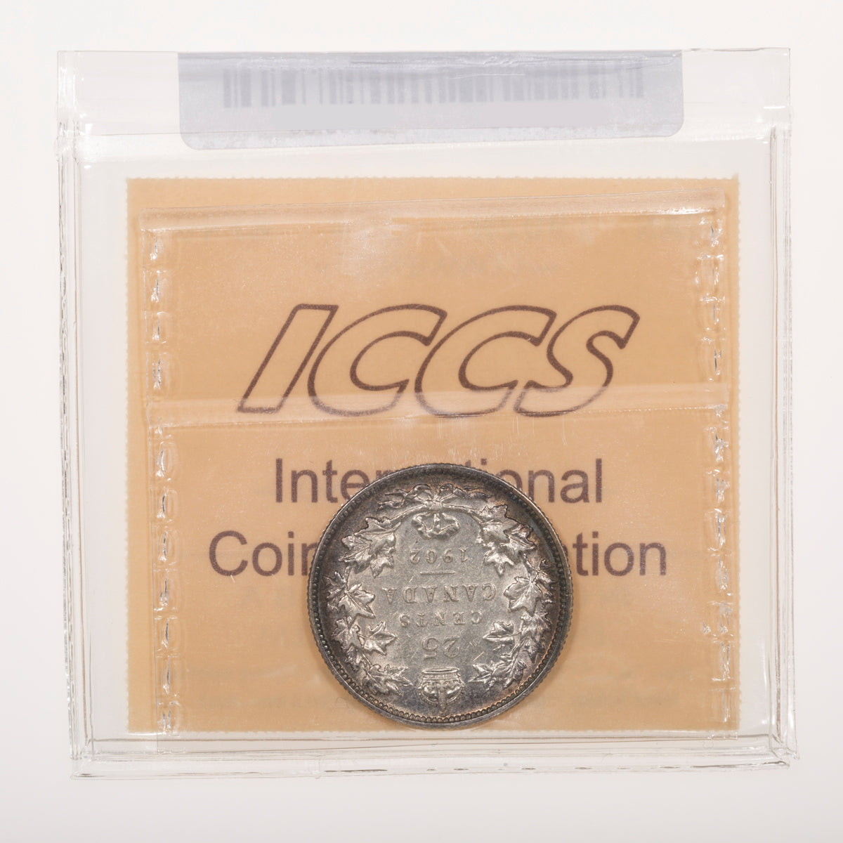 25 Cent 1902H ICCS EF-40