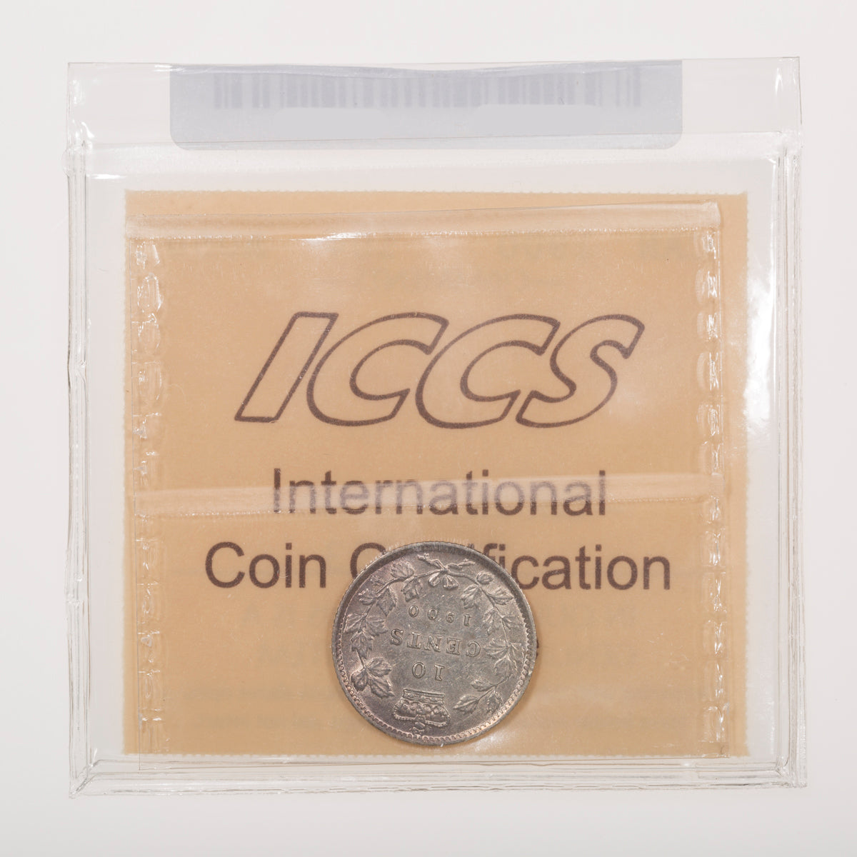 10 Cent 1900 ICCS AU-50