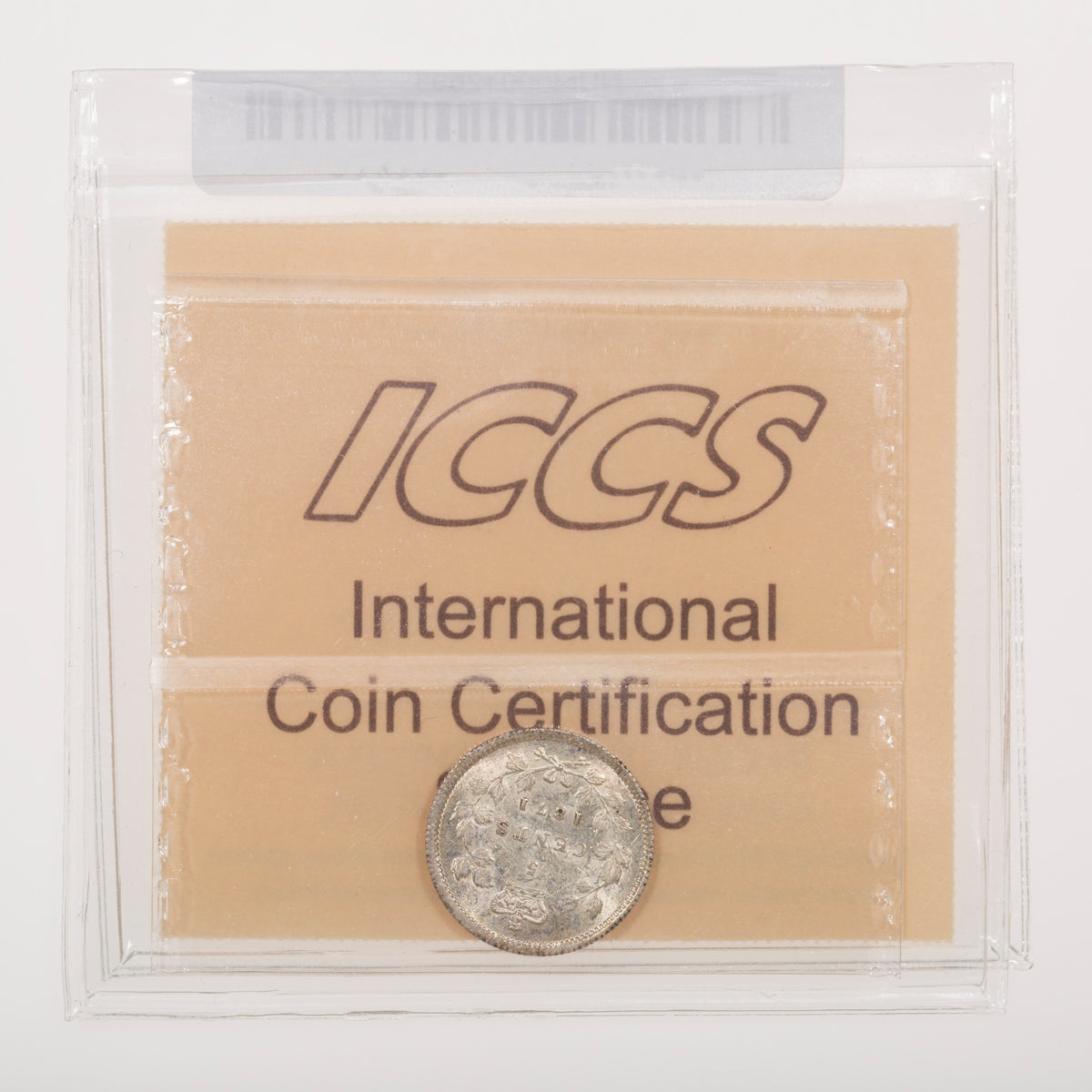 5 Cent 1871 ICCS AU-55