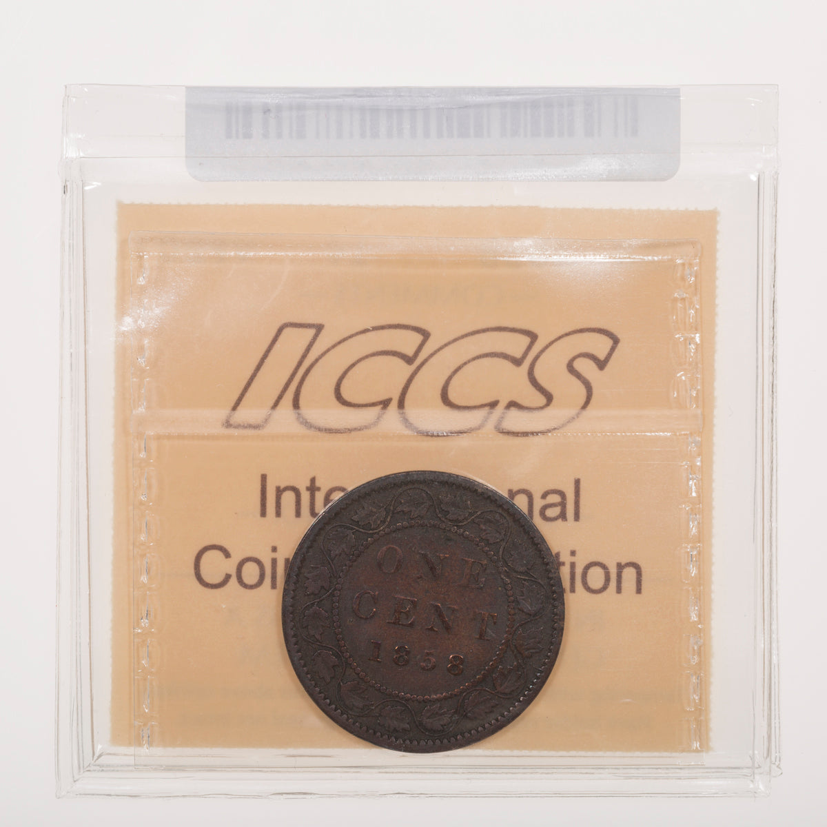 1 Cent 1858 ICCS VF-20