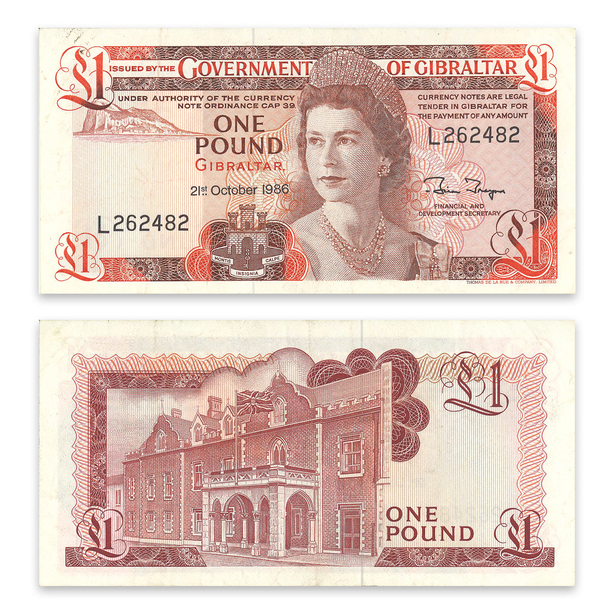 Gibraltar 1975 1 Pound P# 20d VF-25