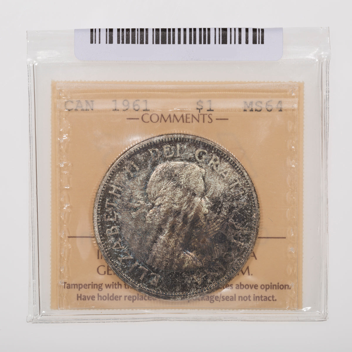 $1 1961 ICCS MS-64