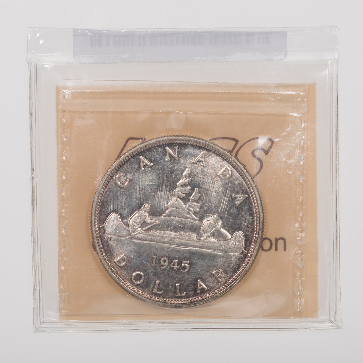 $1 1945 DBL 5 ICCS MS-63