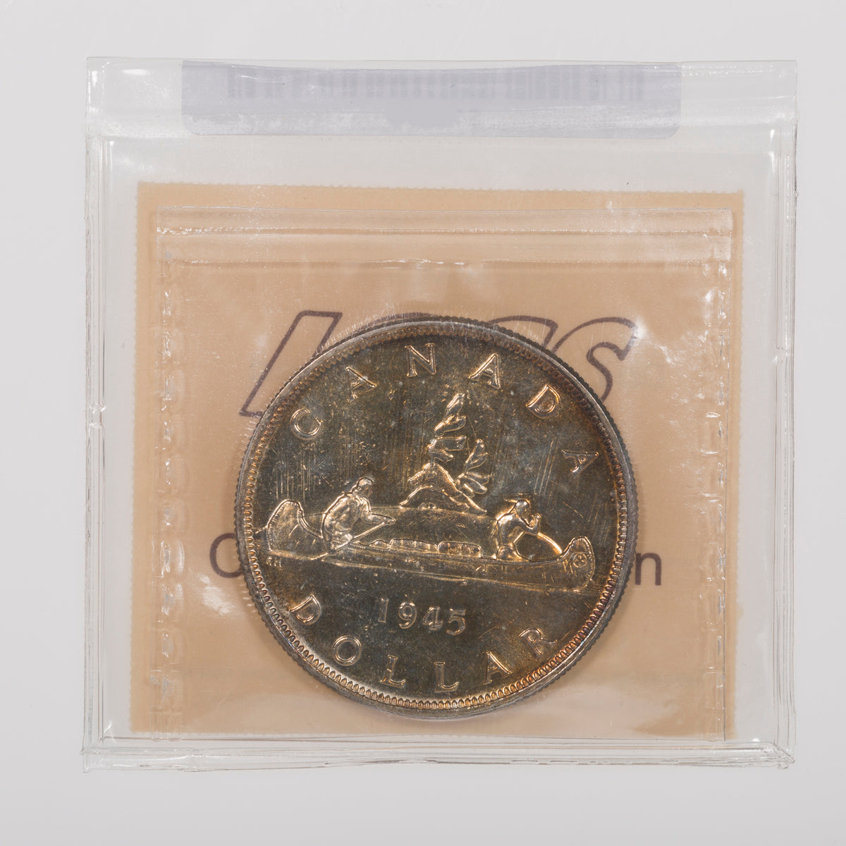 $1 1945 DBL 45 ICCS AU-50