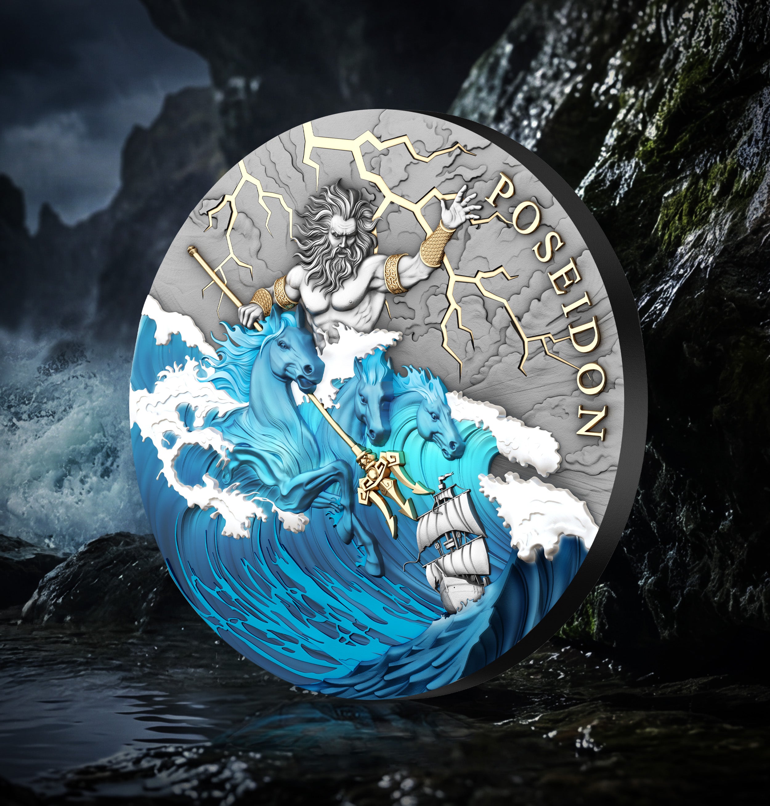 2026 $5 Poseidon - Pure Silver Coin