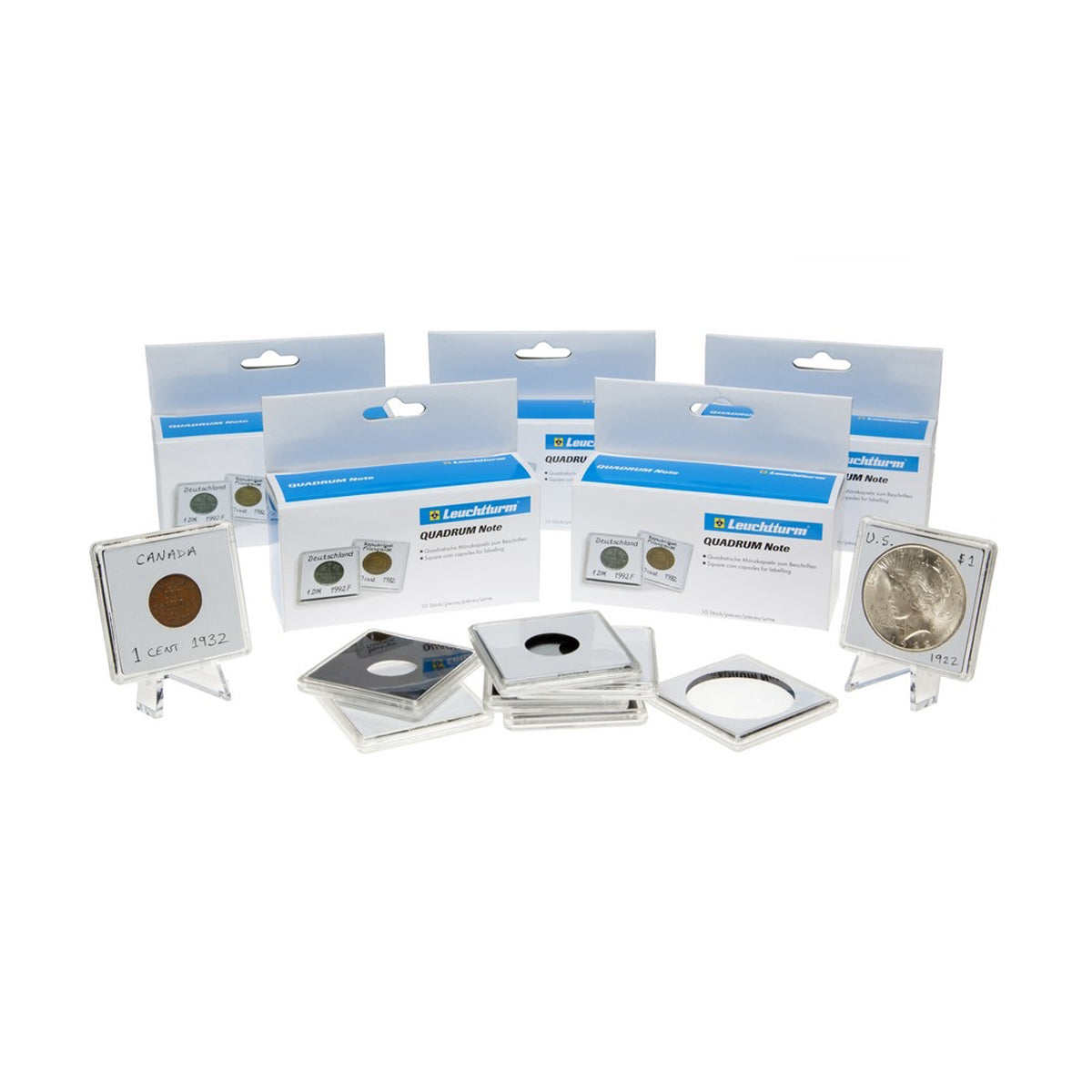 QUADRUM NOTE Square Coin Capsules