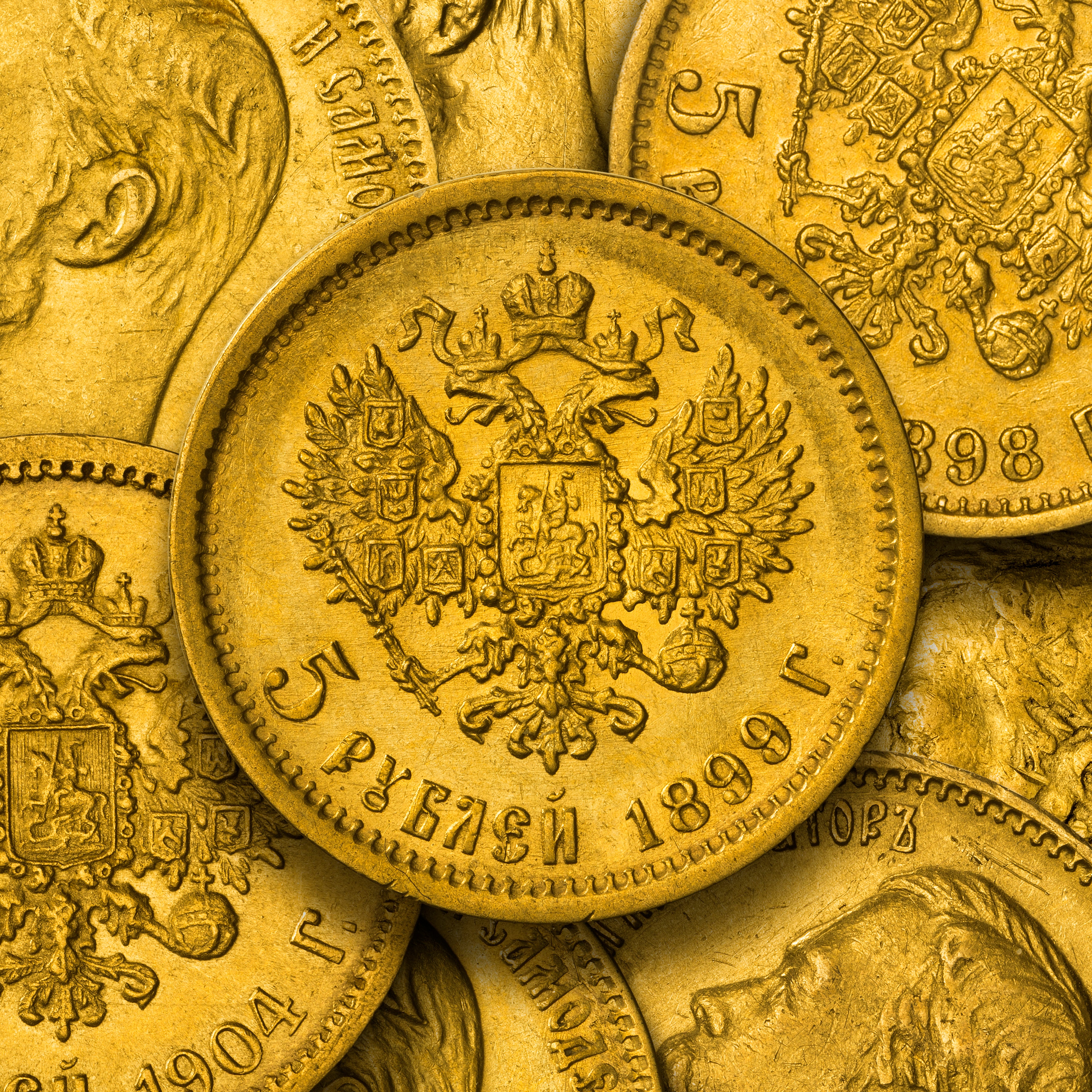 Russia 5 Rouble Gold Coin (Various Years)