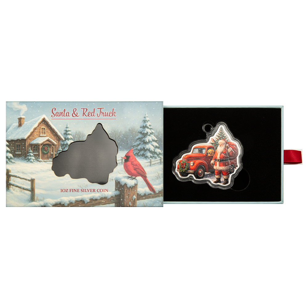 2026 $2 Santa and Little Red Truck - Pure Silver Coin