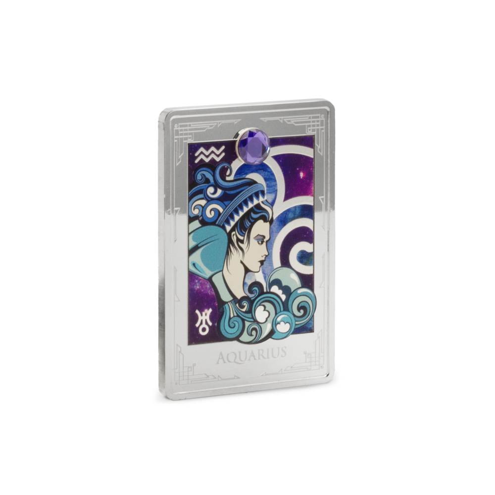 2025 $3 Star Signs of the Zodiac: Aquarius - Pure Silver Coin