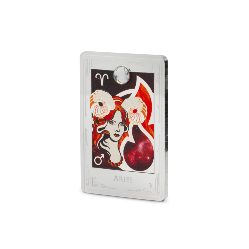 2025 $3 Star Signs of the Zodiac: Aries - Pure Silver Coin